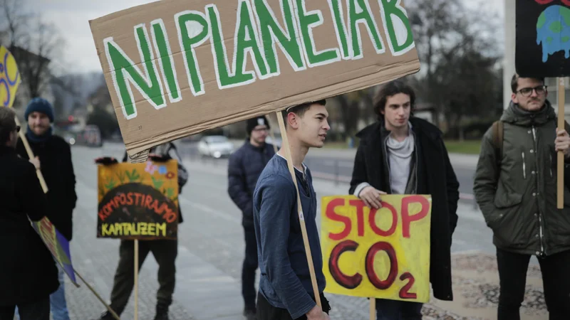 Fotografija: Mladi v Ljubljani: Ni planeta B. FOTO: Uroš Hočevar