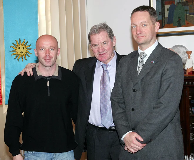 Nekoč prijateljski trojček Mladen Rudonja, Milan Mandarić, Boris Popovič. FOTO: Zdravko Primožič