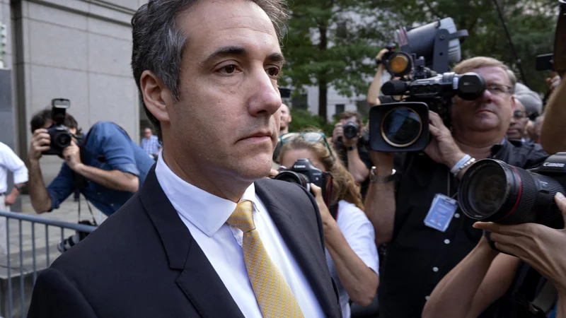 Fotografija: Michael Cohen je na sodišču že avgusta priznal krivdo o kršenju financiranja predsedniške kampanje. FOTO: Craig Ruttle/AP