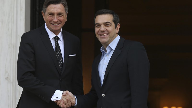 Fotografija: Predsednik države Borut Pahor na obisku v Grčiji pri Aleksisu Ciprasu FOTO: AP