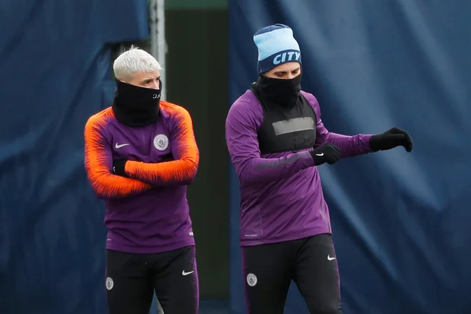 Sergio Agüero in Nicolas Otamendi predstavljata argentinsko navezo pri Manchester Cityju. FOTO: Reuters