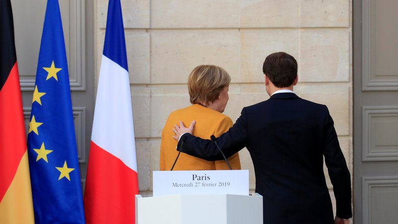 Fotografija: »Evropa je sposobna delovati, ko Nemčija in Francija nastopata s skupnimi predlogi,« je poudarila kanclerka. Foto Reuters