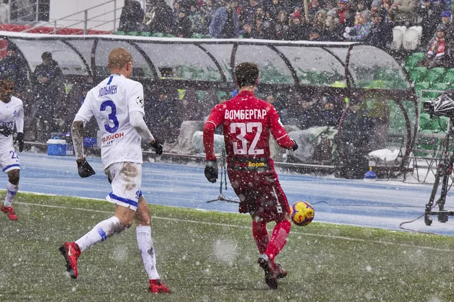 Andres Vombergar je konec tedna debitiral v majici Ufe v ruskem prvenstvu. FOTO: Fc Ufa