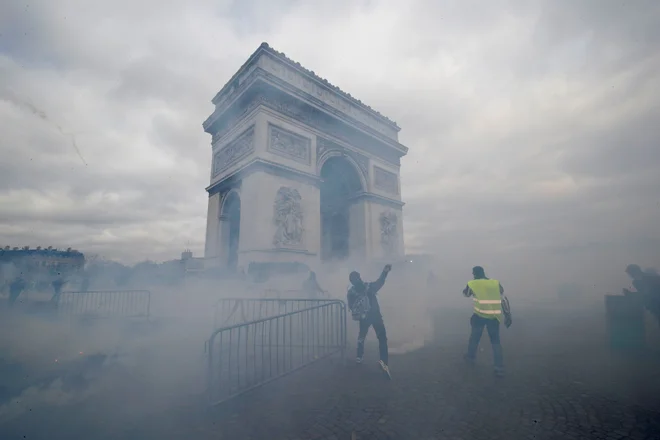 Protestirali so že 18. soboto zapored. FOTO: Reuters