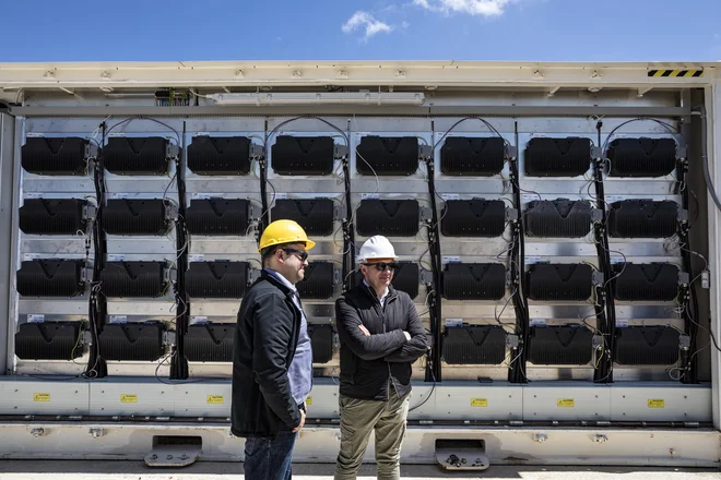 Baterijski sistem za shranjevanje energije – svetovni unikat FOTO: Matjaž Krivic