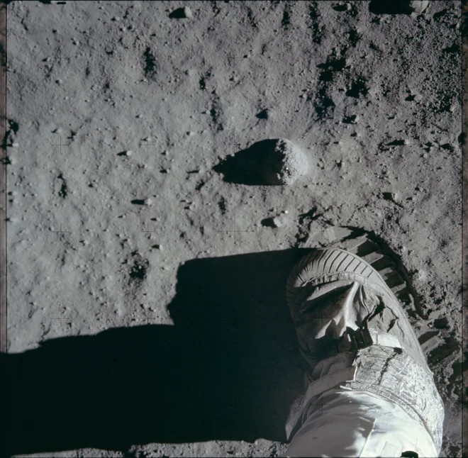An astronaut's boot and bootprint in the lunar soil is pictured during the Apollo 11 lunar surface extravehicular activity in this July 20, 1969 NASA handout photo. The photograph is one of more than 12,000 from NASA's archives recently aggregated on the Project Apollo Archive Flickr account.  REUTERS/NASA/Handout via Reuters   THIS IMAGE HAS BEEN SUPPLIED BY A THIRD PARTY. IT IS DISTRIBUTED, EXACTLY AS RECEIVED BY REUTERS, AS A SERVICE TO CLIENTS. FOR EDITORIAL USE ONLY. NOT FOR SALE FOR MARKETING OR ADVERTISING CAMPAIGNS - TM3EBA90YI101