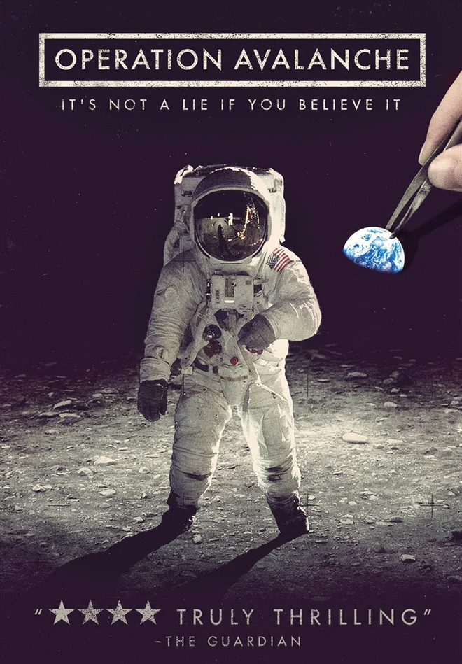 Smo res pristali na Luni, se sprašuje film Operation Avalanche.