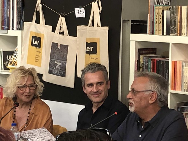 José Luís Peixoto predstavlja roman Autobigrafia. Foto: Mimi Podkrižnik