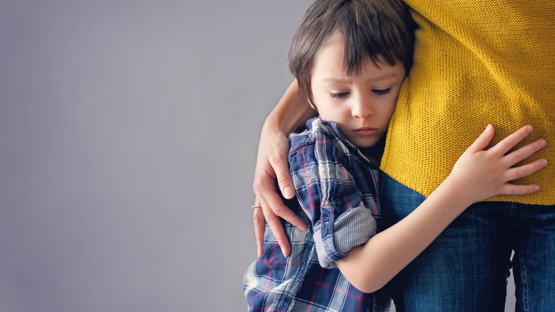 Fotografija: Da ga imate radi, otroku povejte, ko je doma mirno, ko ni prepira. Objemite ga, da bo v umirjenem stanju to slišal in začutil. FOTO: Shutterstock