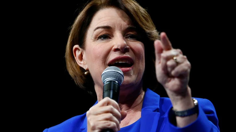 Fotografija: Amy Klobuchar je edina med demokratskimi predsedniškimi kandidati že zmagovala na tradicionalnem republikanskem terenu. Foto: Reuters