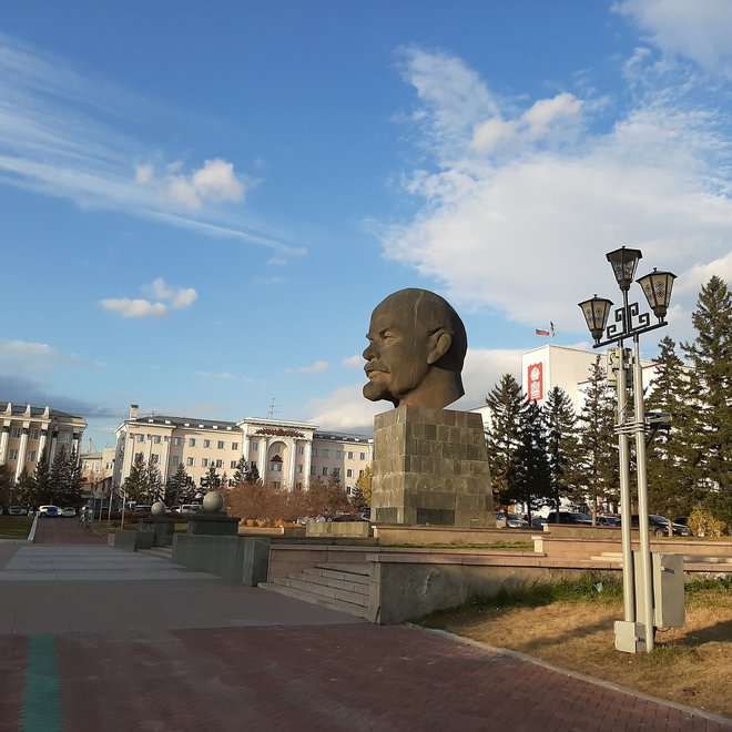 Leninova glava v Ulan Udeju