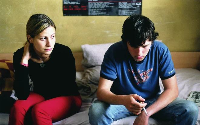 Aleksandra Balmazović in Aljoša Kovačič v filmu Rezervni deli FOTO: Vertigo