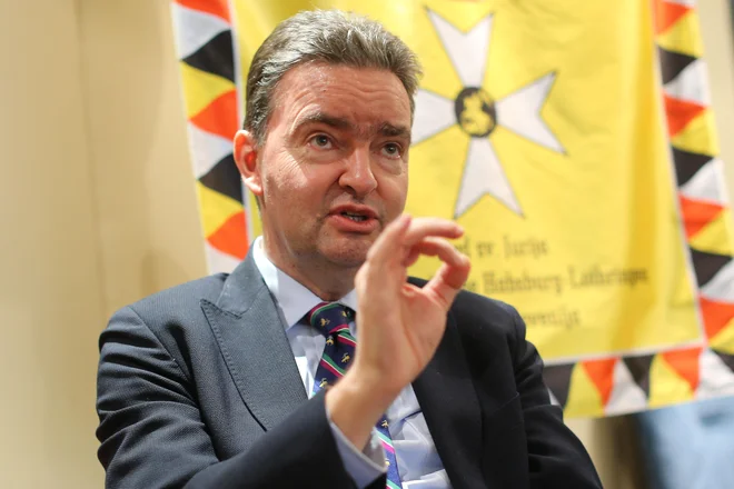 Georg Habsburg-Lothringen se je v Ljubljani udeležil srečanja slovenskih članov Reda sv. Jurija evropske hiše Habsburg-Lothringen.