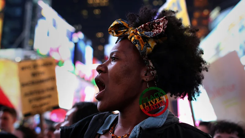 Fotografija: Protesti konec marca v New Yorku zaradi smrti Stephona Clarka v kalifornijskem Sacramentu