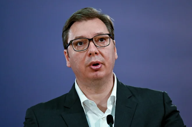 Srbski predsednik Aleksandar Vučić je na območju občine Šid razglasil izredne razmere. FOTO: Afp