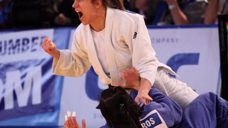 Fotografija: Raša Sraka Vuković se je z zlatimi črkami vpisala v zgodovino slovenskega juda. FOTO: Christian Fidler/IJF