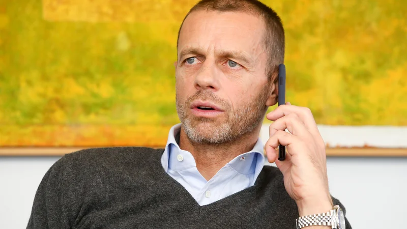 Fotografija: Aleksander Čeferin ostaja optimist glede nogometne prihodnosti. FOTO: Marko Feist/Delo