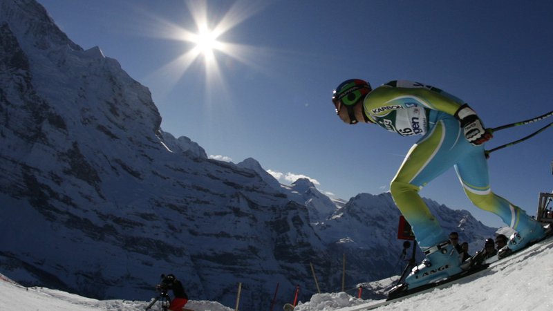 Fotografija: Ena od najznamenitejših alpskih smučarskih klasik za pokal »Lauberhoren« je pod vprašajem za prihodnjo sezono. FOTO: Reuters