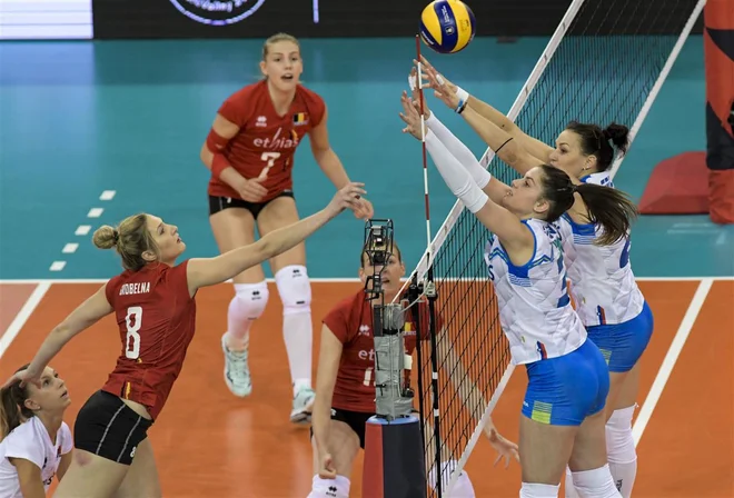Slovenke na EP niso bile kos Belgijkam. FOTO: Cev