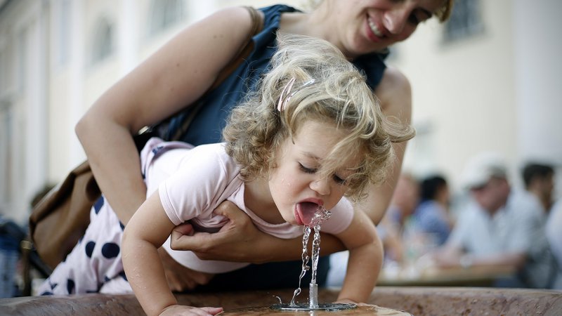 Fotografija: Javna preskrba z vodo ima v primeru njenega pomanjkanja prednost pred koncesijsko rabo vode. Foto Blaž Samec