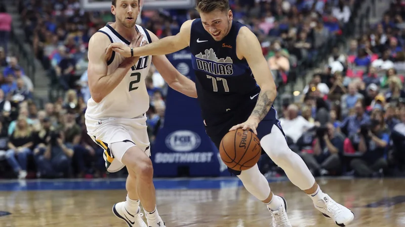 Fotografija: Luka Dončić se je ustavil pri 14 točkah. FOTO: Reuters