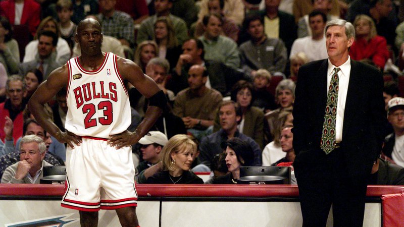 Fotografija: Michael Jordan in Jerry Sloan sta bila na nasprotnih straneh v finalu leta 1998. FOTO: USA Today Sports