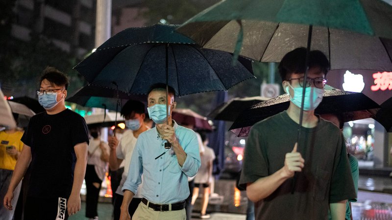 Fotografija: Demokratični blok v Hongkongu se je na predlog zakona takoj odzval z nemočno ugotovitvijo, da je to »velik korak nazaj«. FOTO: Noel Celis/AFP