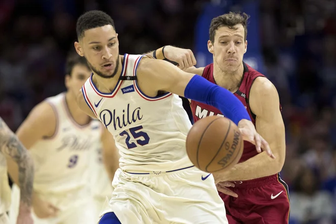 Goran Dragić je imel vnovič veliko dela z agresivno igro Philadelphie.