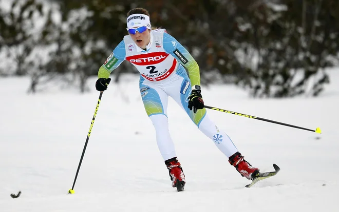 Alenka Čebašek je ob selitvi iz Italije v Švico naša najbolje uvrščena tekačica v seštevku turneje &ndash; 19. FOTO: Matej Družnik