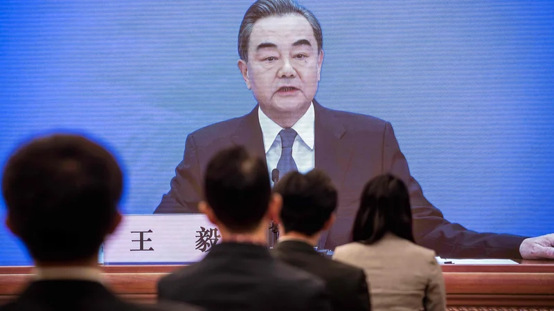 Fotografija: Kitajski zunanji minister Wang Yi. Foto Nicolas Asfouri Afp