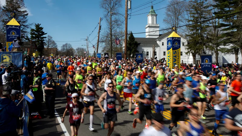 Fotografija: Tradicija maratona v Bostonu je dolga že 124 let. FOTO: Reuters