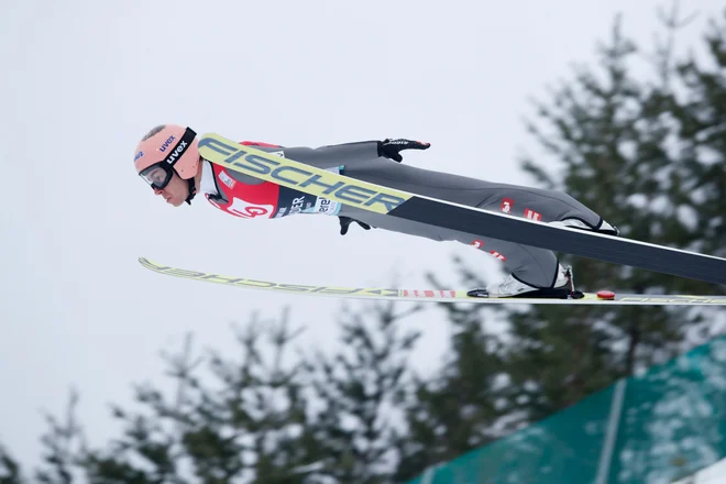 Stefan Kraft je zaostal samo za Rjojujem Kobajašijem. FOTO: AFP