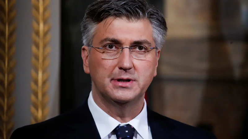 Hrvaški premier Minister Andrej Plenković. Foto: Gonzalo Fuentes/Afp