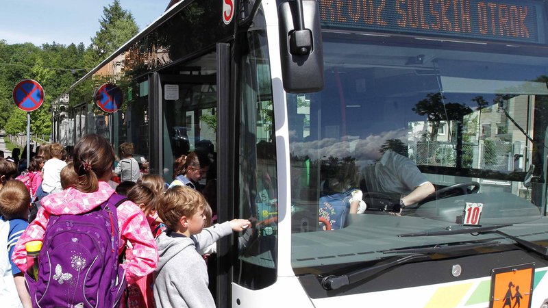 Fotografija: V 50-sedežnem avtobusu se po priporočilih NIJZ lahko pelje 14 otrok, zato ravnatelji opozarjajo, da dosledno upoštevanje priporočil ni možno. NIJZ pri tem ne namerava popustiti. (Fotografija je simbolična.) FOTO: Ljubo Vukelič