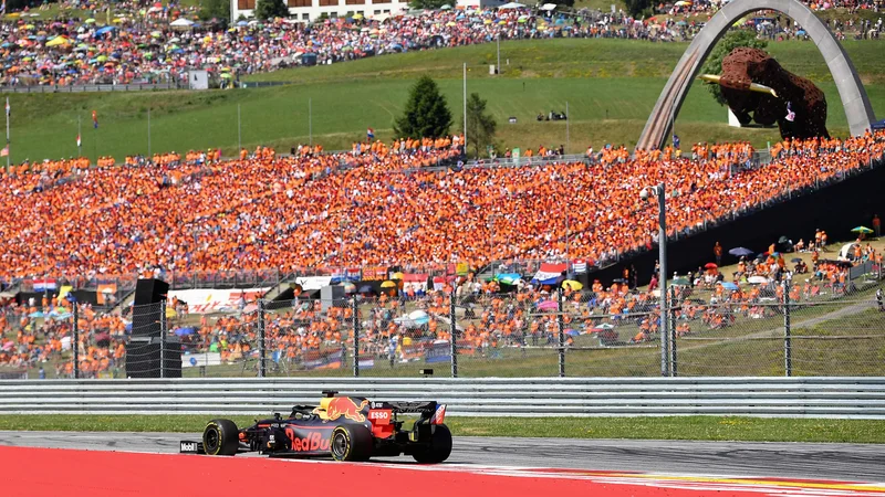 Fotografija: Lansko dirko v Avstriji je dobil Max Verstappen. FOTO: AFP