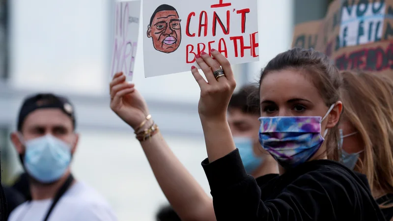 Fotografija: Demonstracije po smrti Georgea Floyda. Foto Gonzalo Fuentes Reuters