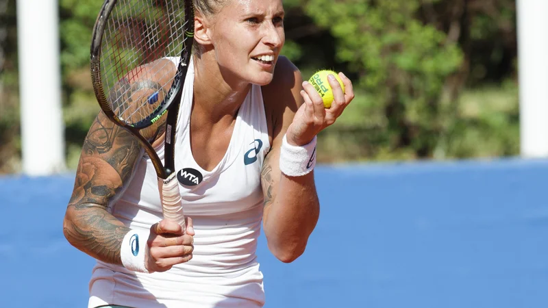 Fotografija: Polona Hercog je na 45. mestu najvišje uvrščena slovenska igralka lestvice WTA. FOTO: CROPIX