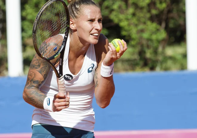 Polona Hercog si tudi v Lukovici kot na velikih turnirjih v preteklosti želi zmagati. FOTO: Tom Dubravec/CROPIX