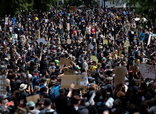 Protesti v Seattlu. FOTO: Lindsey Wasson/Reuters