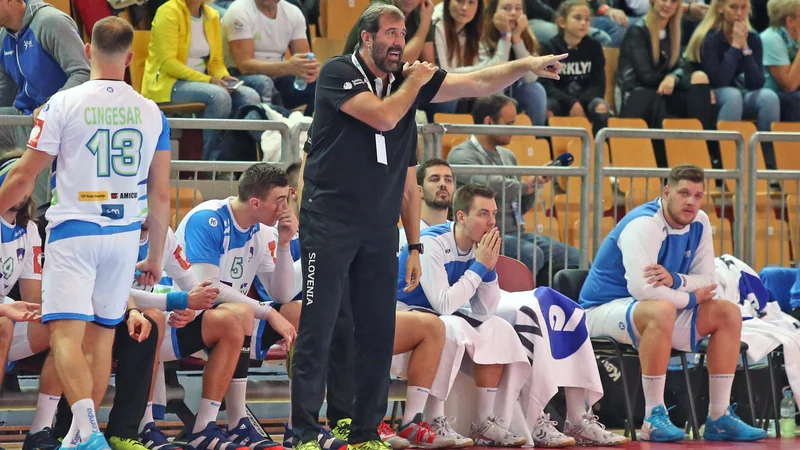 Fotografija: Veselin Vujović si v Estoniji obeta visoko zmago Slovenije. FOTO: Tadej Regent