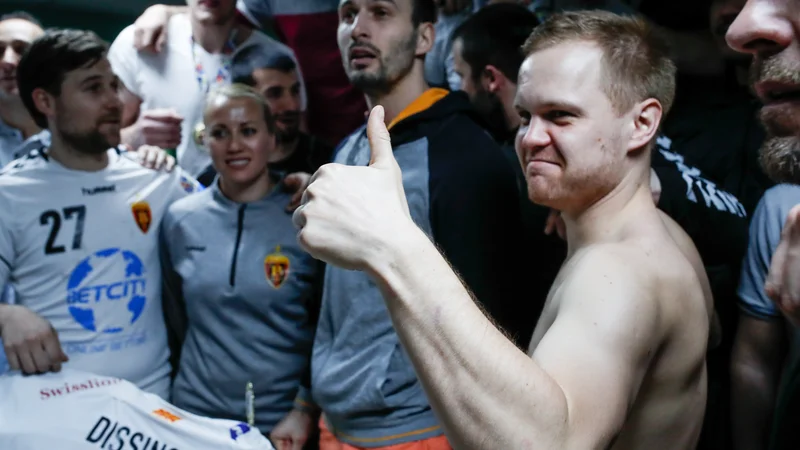 Staš Skube je v tej sezoni z Vardarjem že osvojil ligo Seha. FOTO: Uroš Hoćevar