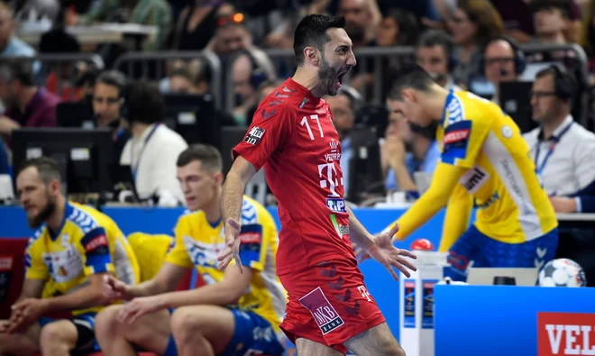 Bivši slovenski reprezentant Dragan Gajić je bil eden od najboljših pri Veszpremu, ki se bo za naslov evropskega prvaka pomeril s skopskim Vardarjem. FOTO: AFP