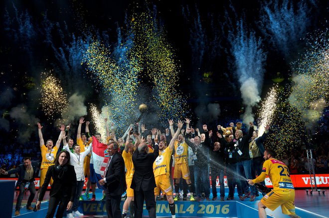 Uroš Zorman (desno) je s Kielcami osvojil ligo prvakov pred tremi leti. FOTO: AFP