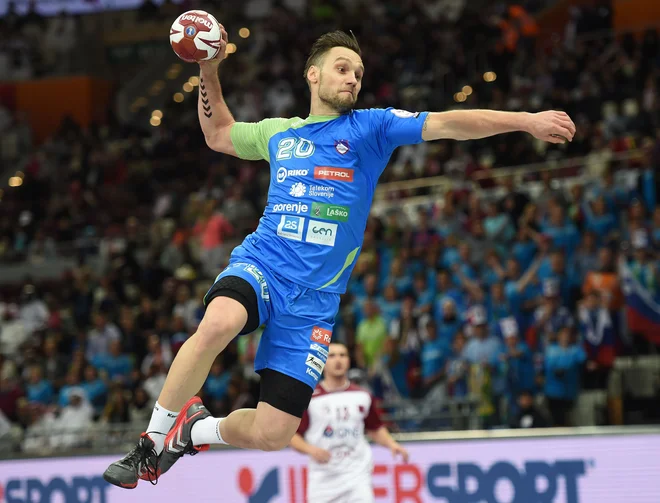 Luka Žvižej je bil 15 let (2001-2016) eden najbolj prepoznavnih obrazov slovenske reprezentance. Foto AFP