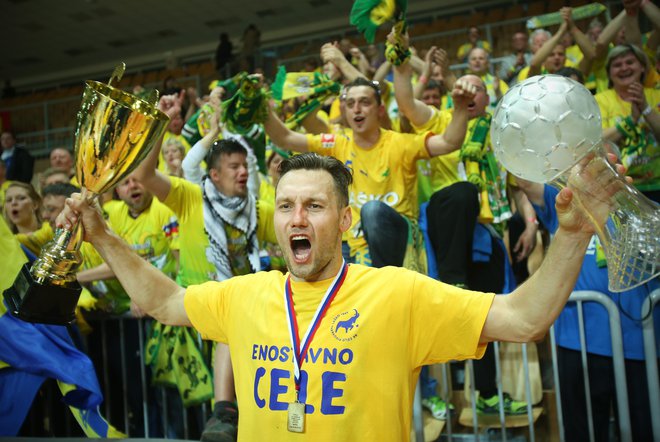 Luka Žvižej se je od Celja poslovil kot prvak, po dveh letih se vrača v matični klub. Foto Jure Eržen