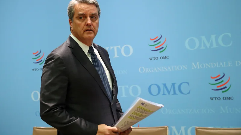 Konec avgusta bo dosedanji direktor WTO Roberto Azevêdo predčasno končal mandat. FOTO: Denis Balibouse/Reuters