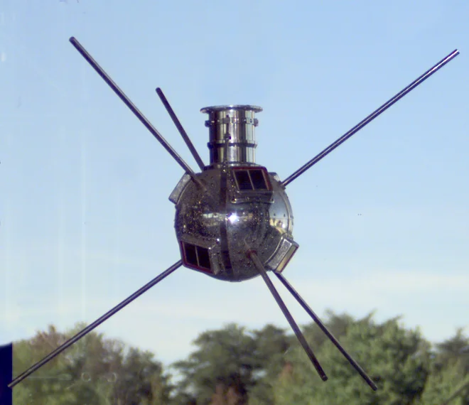 Bil je prvi satelit, ki je za napajanje uporabljal sončne celice. FOTO: Nasa&nbsp;