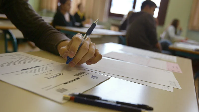 Fotografija: Če bi kdo imel maturitetno izpitno polo pred samim izpitom, bi si verjetno zlahka zagotovil dobro oceno. FOTO: Jure Eržen/Delo