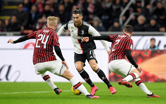 Prva tekma med Juventusom in Milanom se je končala brez zmagovalca. FOTO: Reuters