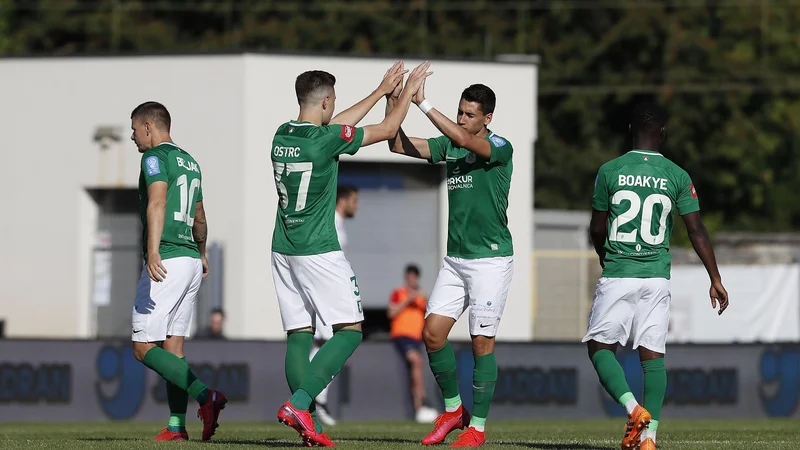 Fotografija: Olimpija je nadaljevanje sezone začela s prepričljivo zmago, danes pa ima prvo priložnost, da v Stožicah izloči enega od tekmece iz boja za prvaka, drugo Celje. FOTO: Leon Vidic/Delo